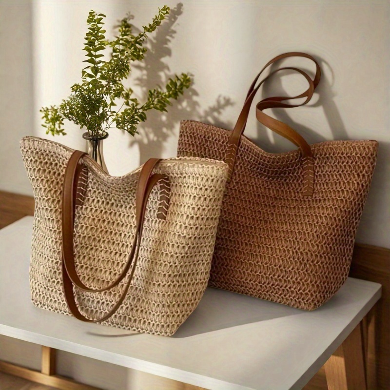 Crochet Bag Raffia - Modieuze en veelzijdige geweven damestas met