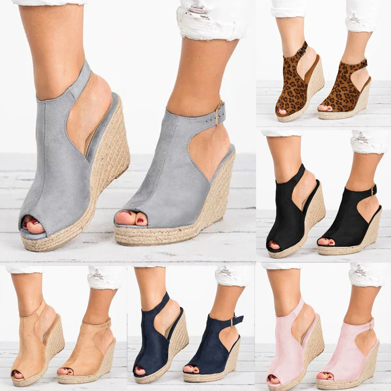 Wedge Espadrille Women - Sandalen met hak voor dames Zomer
