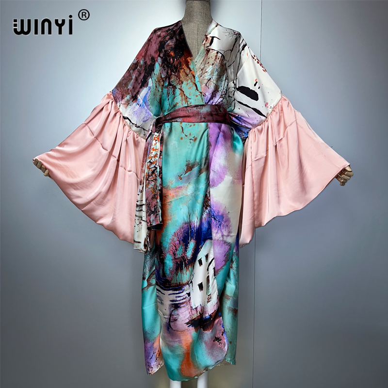 Cover Up Kaftan - WINYI Zomer Kimono feestjurk Strandkleding Badpak