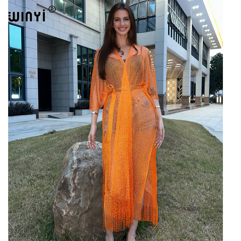 Cover Up Kaftan - Winyi Holle Strand Kimono Sexy Jurk