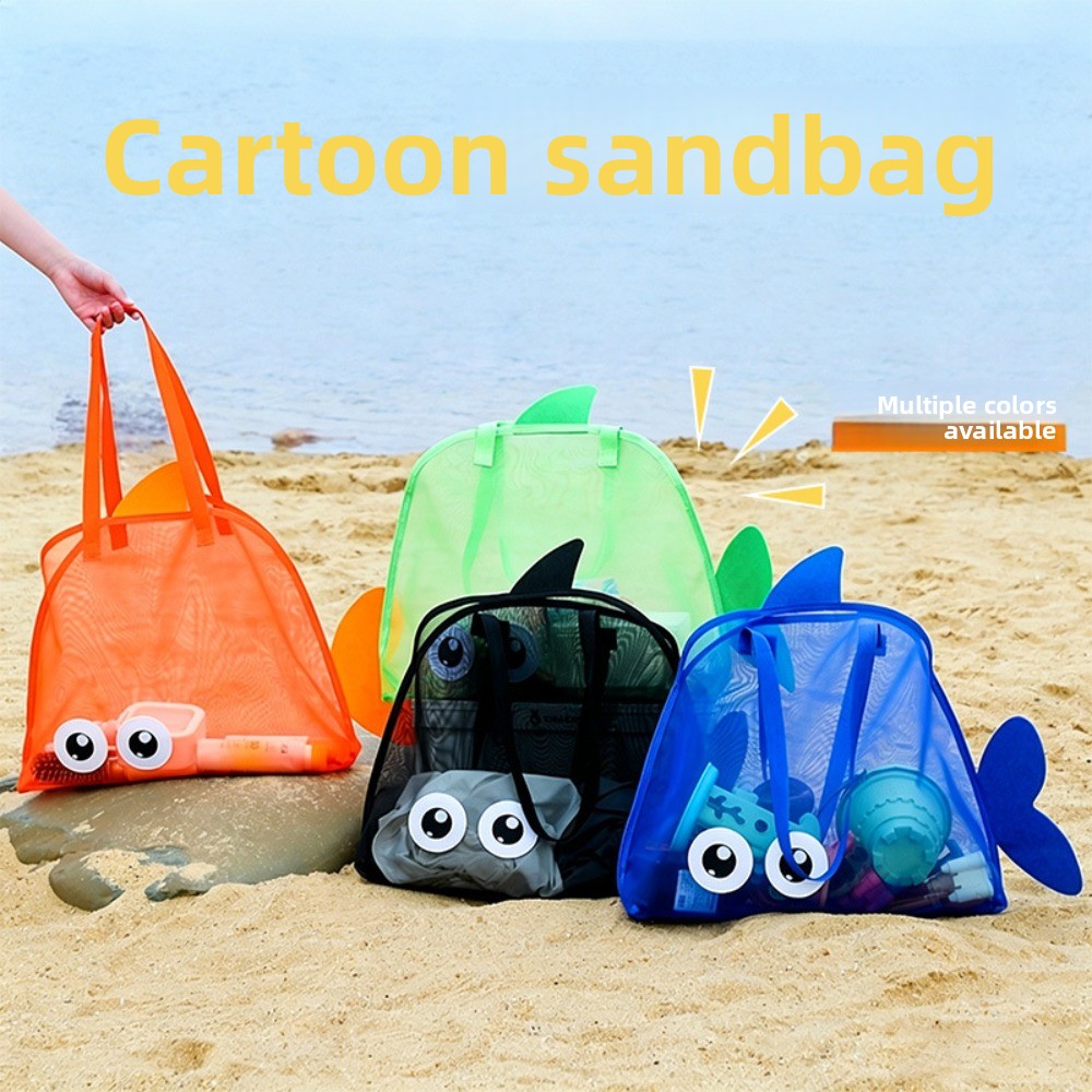 Tote Bag Beach - Strandtassen van mesh voor kinderen Kleurrijke