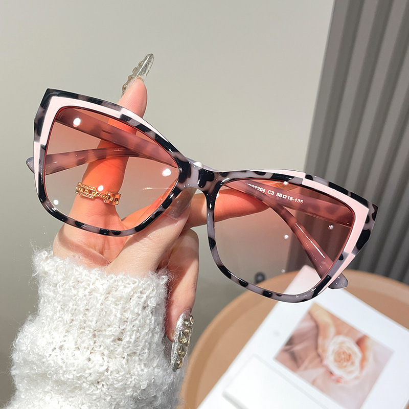 Sunglasses Cat Eye - Dames Color Block Cat Eye Brilmonturen