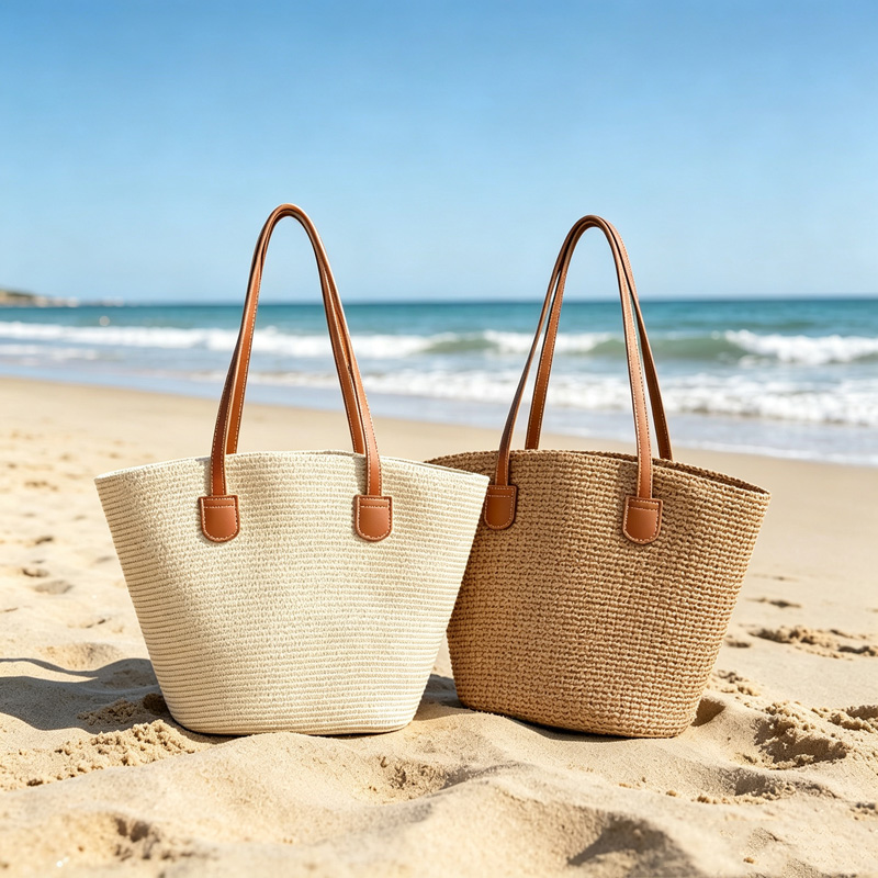 Tote Bag Beach - CLAREGQI Dames draagtas van stro in