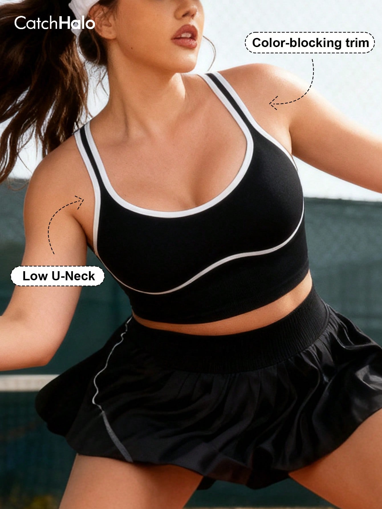 Crop Top Crochet - Dames Plus Size Naadloze Bralette met