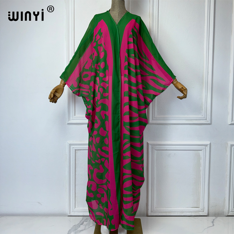 Cover Up Kaftan - WINYI Afrika Bohemian Print Kimono's Losse