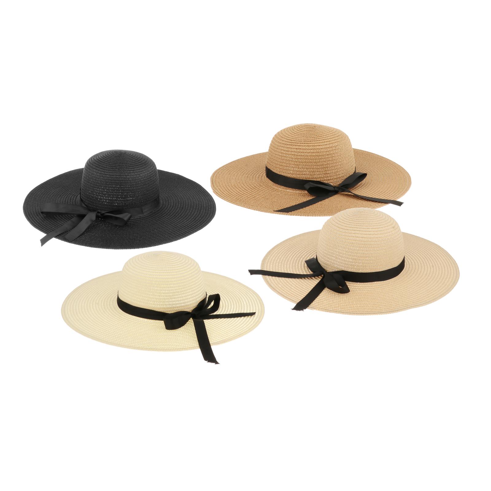 Hat Floppy Wide - Dames Zomer Strohoed Vizier Opvouwbare Oprolbare