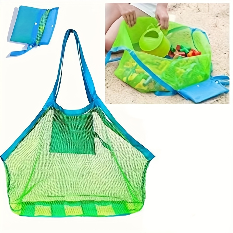 Tote Bag Beach - 1pc Grote strandtas van mesh Opvouwbaar