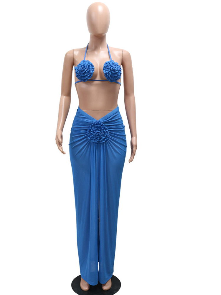 Beyprern Dames Koningsblauw 3D - Swimsuit Bikini Ruched recensie en prijs