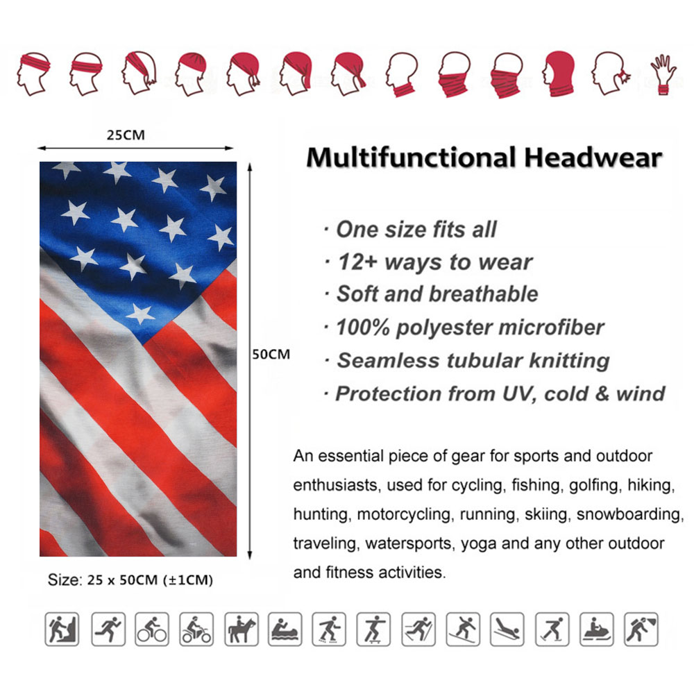 Usa Vlag Patroon Zon Bescherme - Headband Summer Knit recensie en prijs
