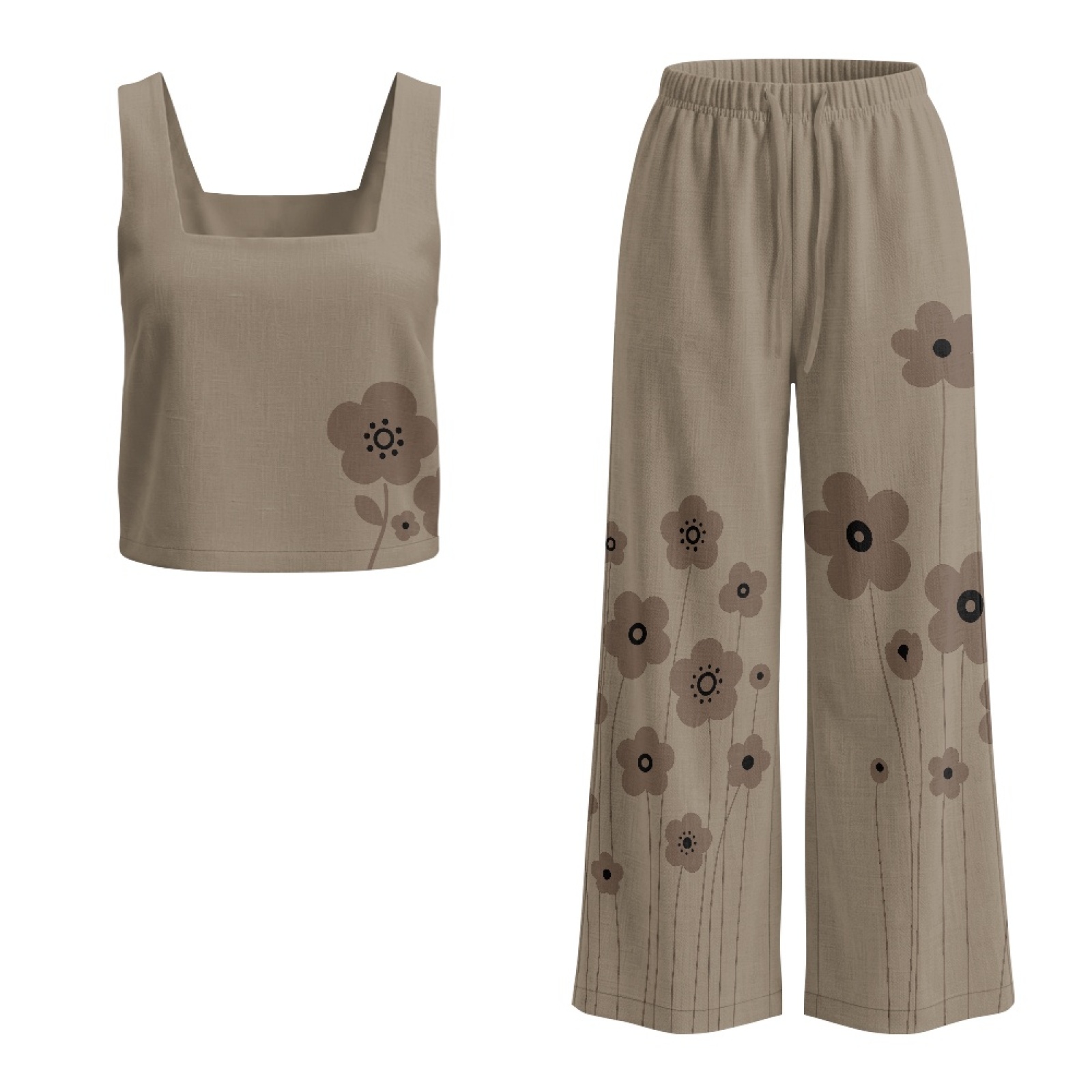 INSTANTARTS Dameslinnen vestse - Linen Pant Wide recensie en prijs