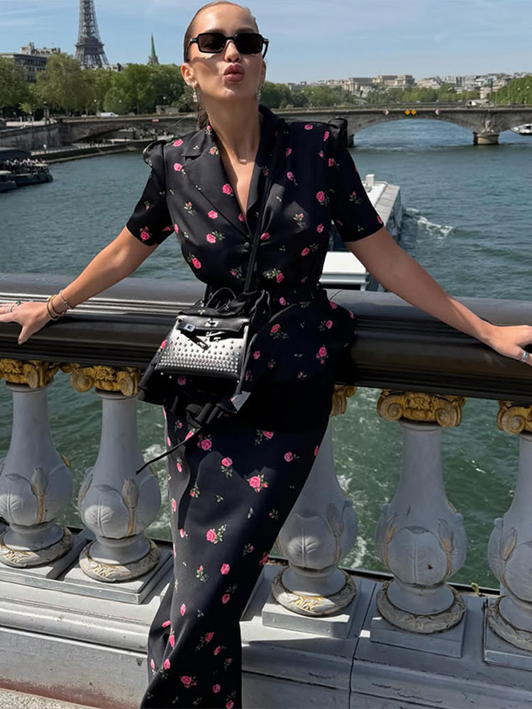 Bloemenprint Blazer Jas Rok Se - Romper Floral Print recensie en prijs