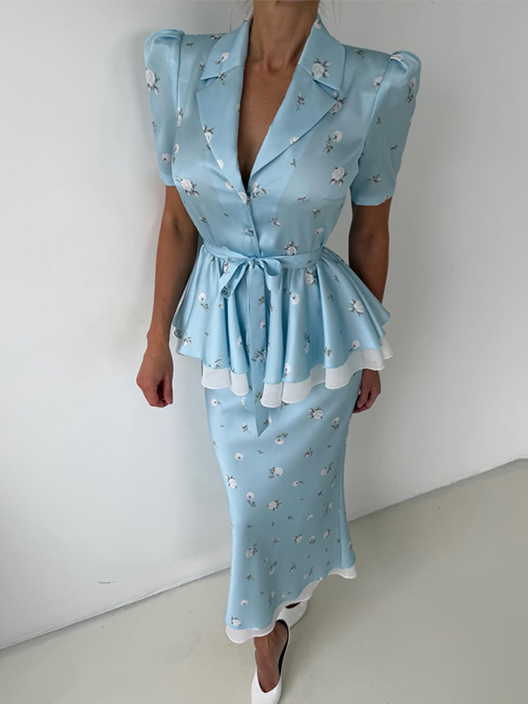 Bloemenprint Blazer Jas Rok Se - Romper Floral Print recensie en prijs