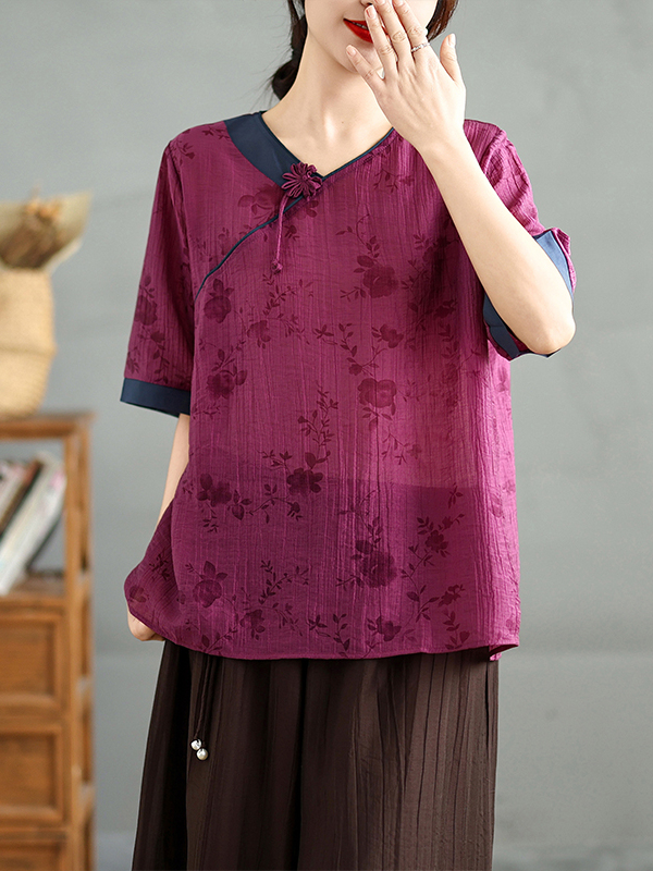 Chinese bloemenprint linnen zi - Linen Pant Wide recensie en prijs
