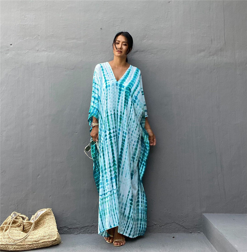 Plus Size Dames Strandkleding  - Cover Up Kaftan recensie en prijs
