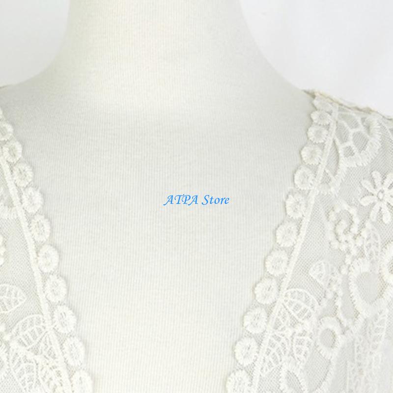 U13C Vrouwen Zomer Kant Open V - Kimono Sheer Floral recensie en prijs