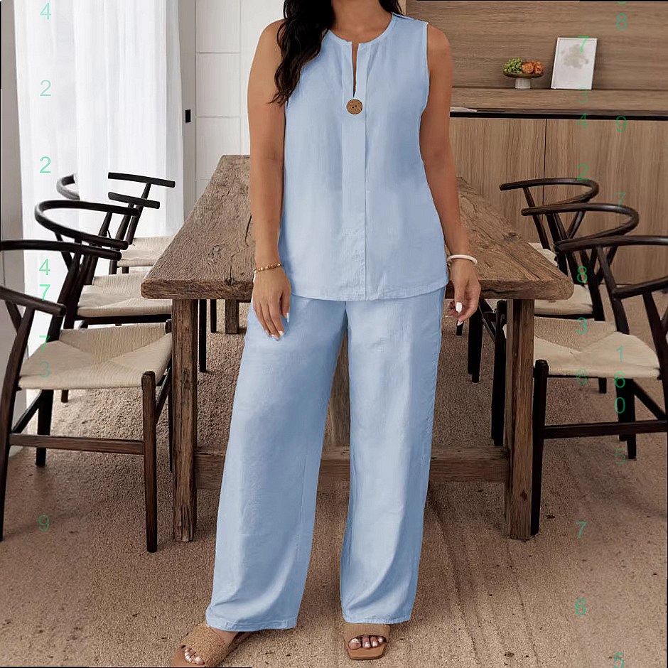 Comfortabele losse top met wij - Linen Pant Wide recensie en prijs