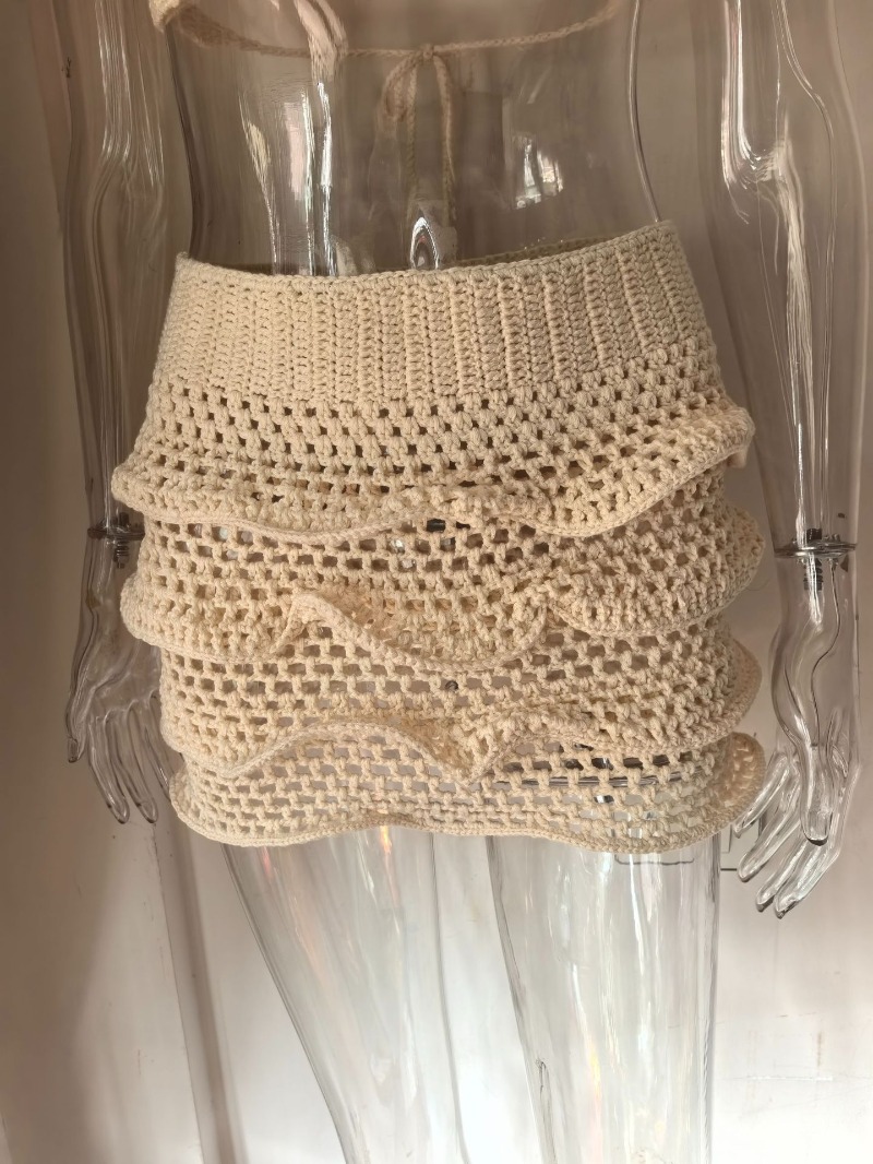 Handgebreide gehaakte ruches s - Crop Top Crochet recensie en prijs
