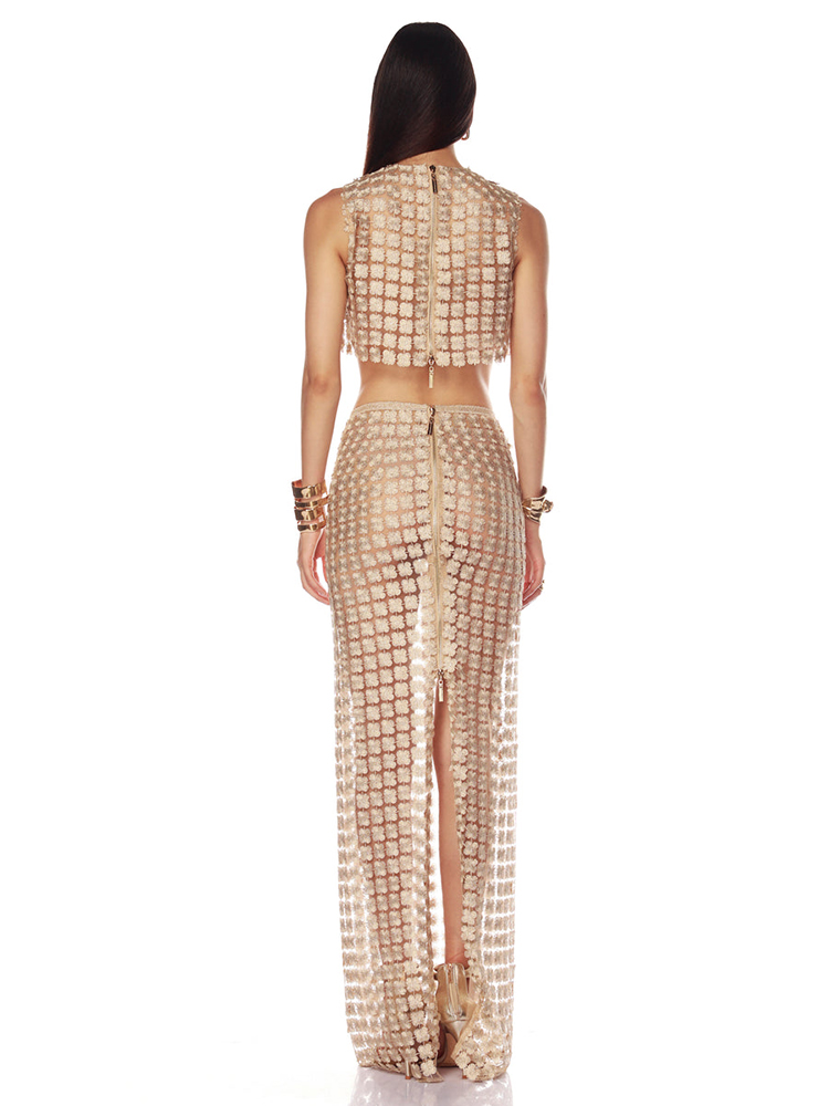 VC Stijlvolle beige mouwloze c - Crop Top Crochet recensie en prijs