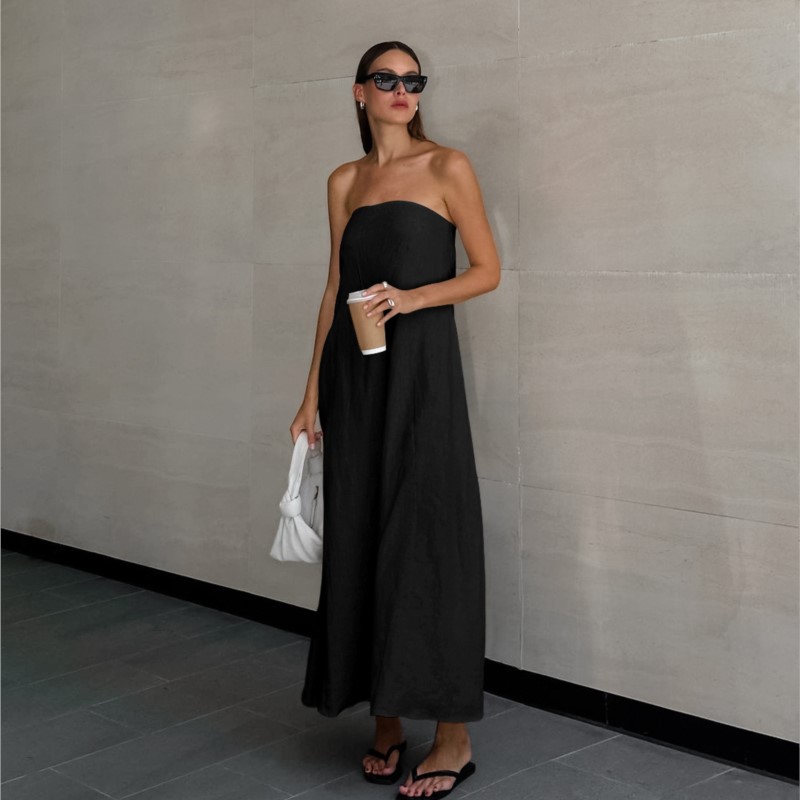 Mode elegant eenvoudig ontwerp - Linen Dress Wrap recensie en prijs