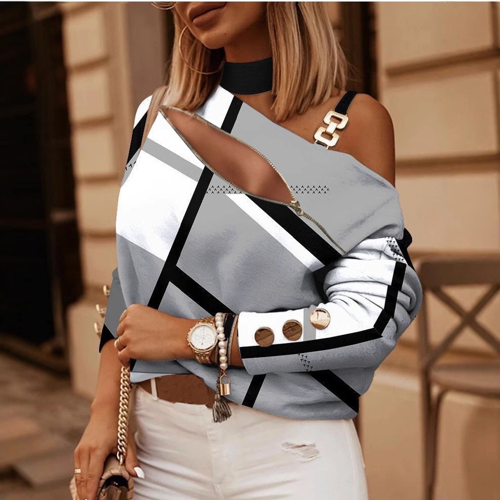 Off-shoulder blouse voor dames - Blouse Off Shoulder recensie en prijs