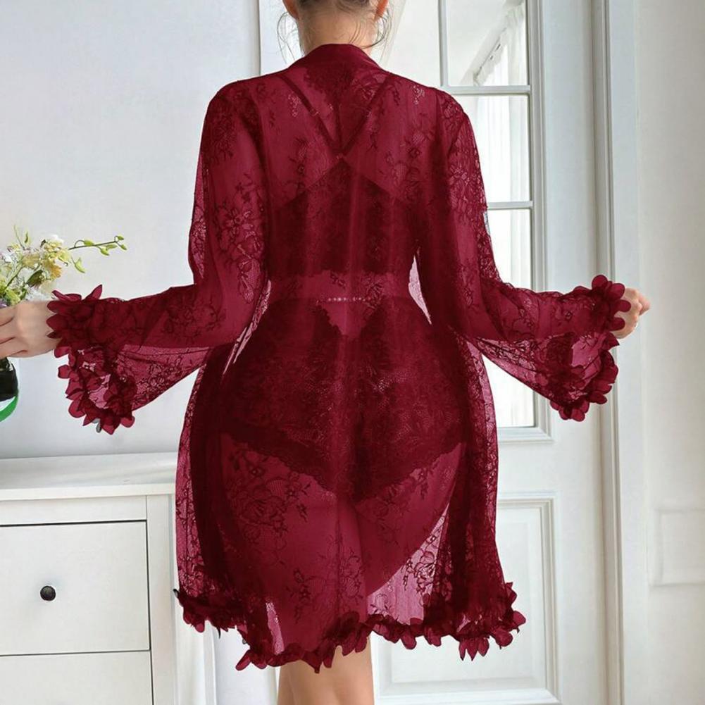 Sexy Nachtkledingset met Bloem - Kimono Sheer Floral recensie en prijs