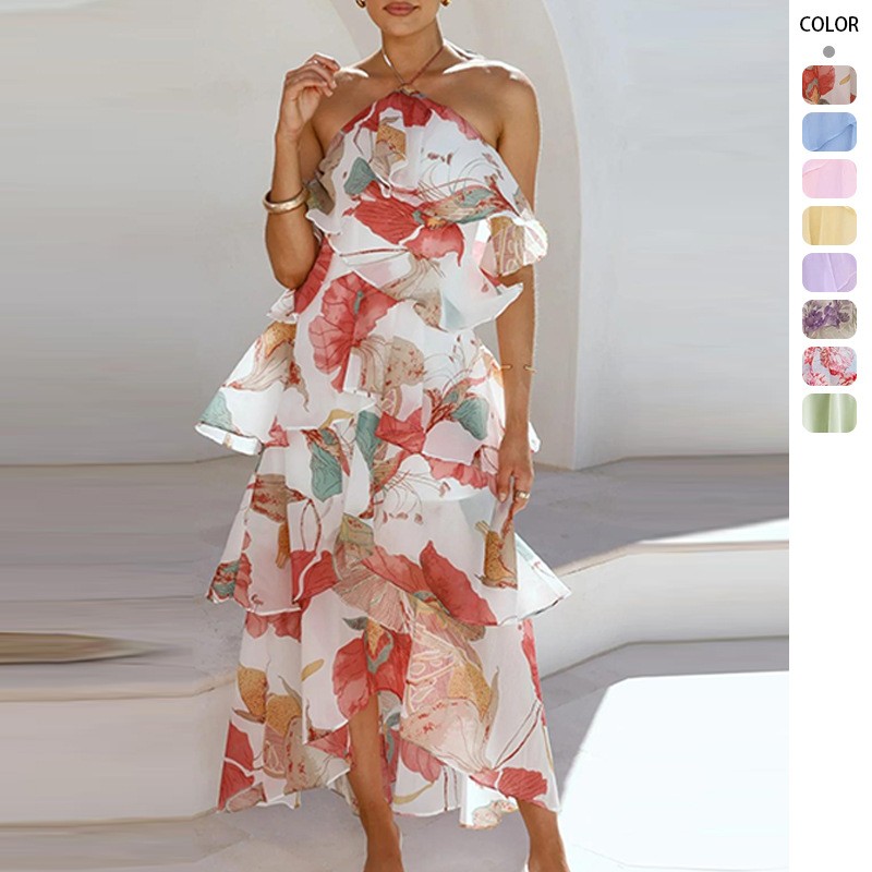 Elegante feestjurk van chiffon - Maxi Dress Halter recensie en prijs