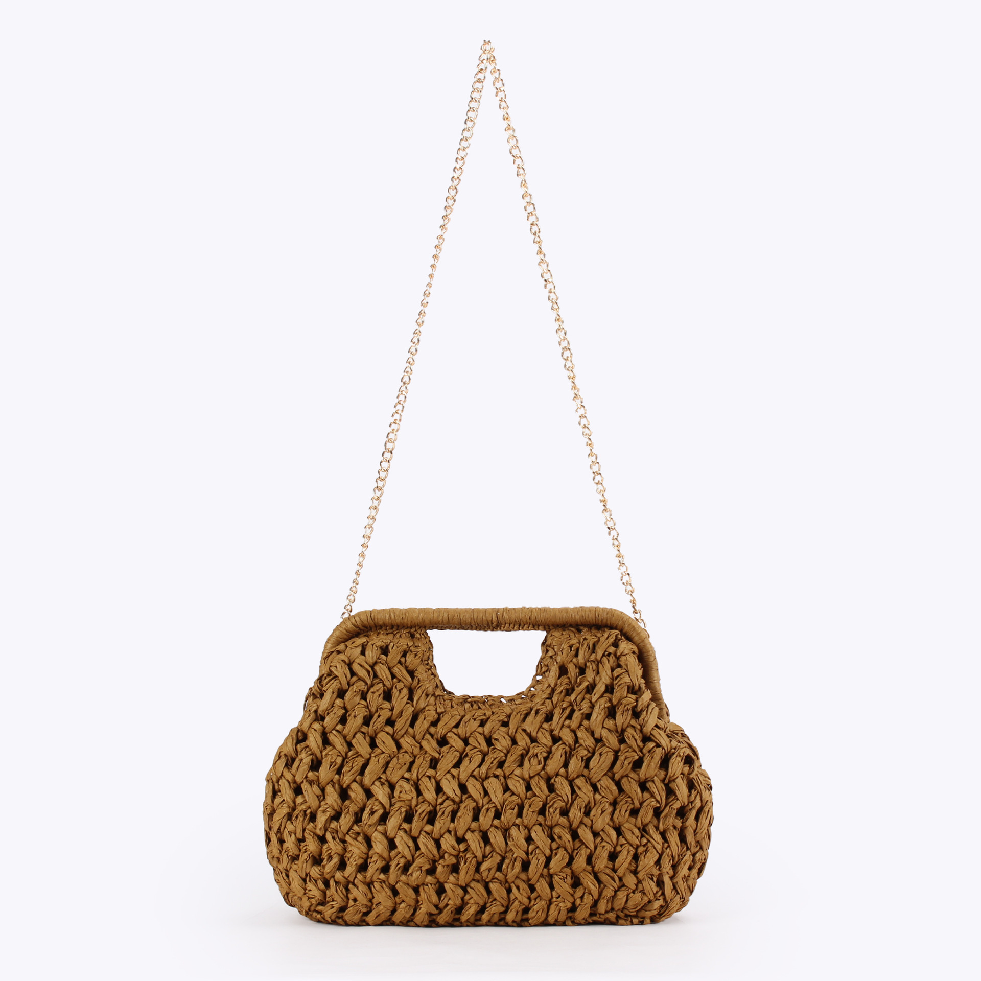 Elegante damesketting handgebr - Crochet Bag Raffia recensie en prijs