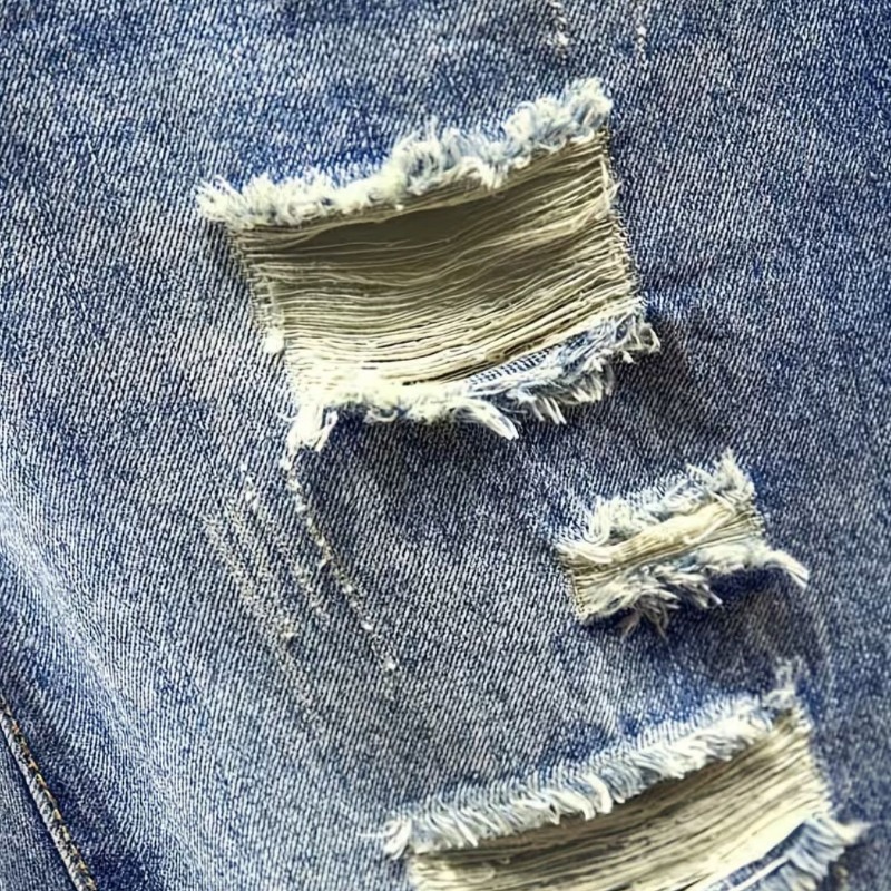 Heren Koreaanse stijl distress - Shorts Denim Frayed recensie en prijs