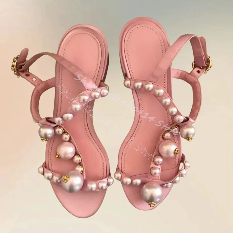 Witte Parel Roze Strappy Open  - Sandal Strappy Heeled recensie en prijs
