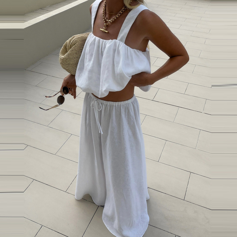 Elegante dames zomerset van ka - Linen Pant Wide recensie en prijs