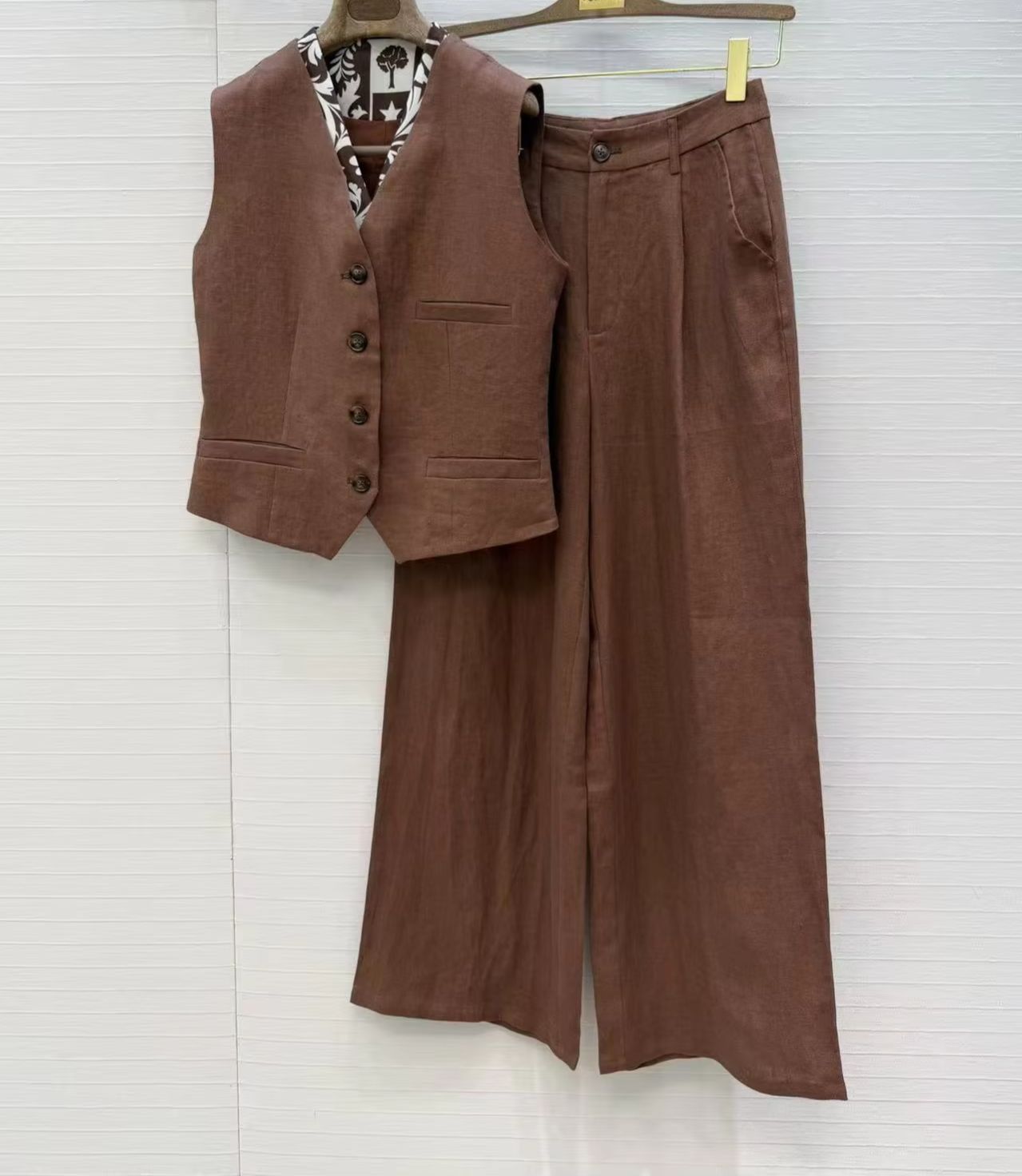 De elegante outfitset van oude - Linen Pant Wide recensie en prijs