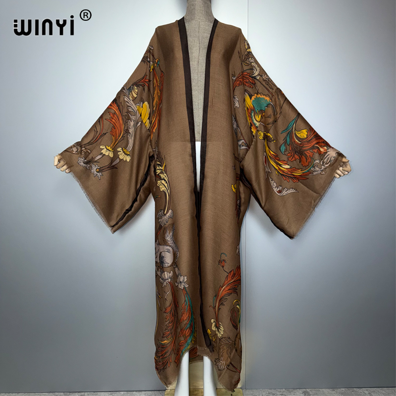 WINYI Afrikaanse boho kimono m - Cover Up Kaftan recensie en prijs