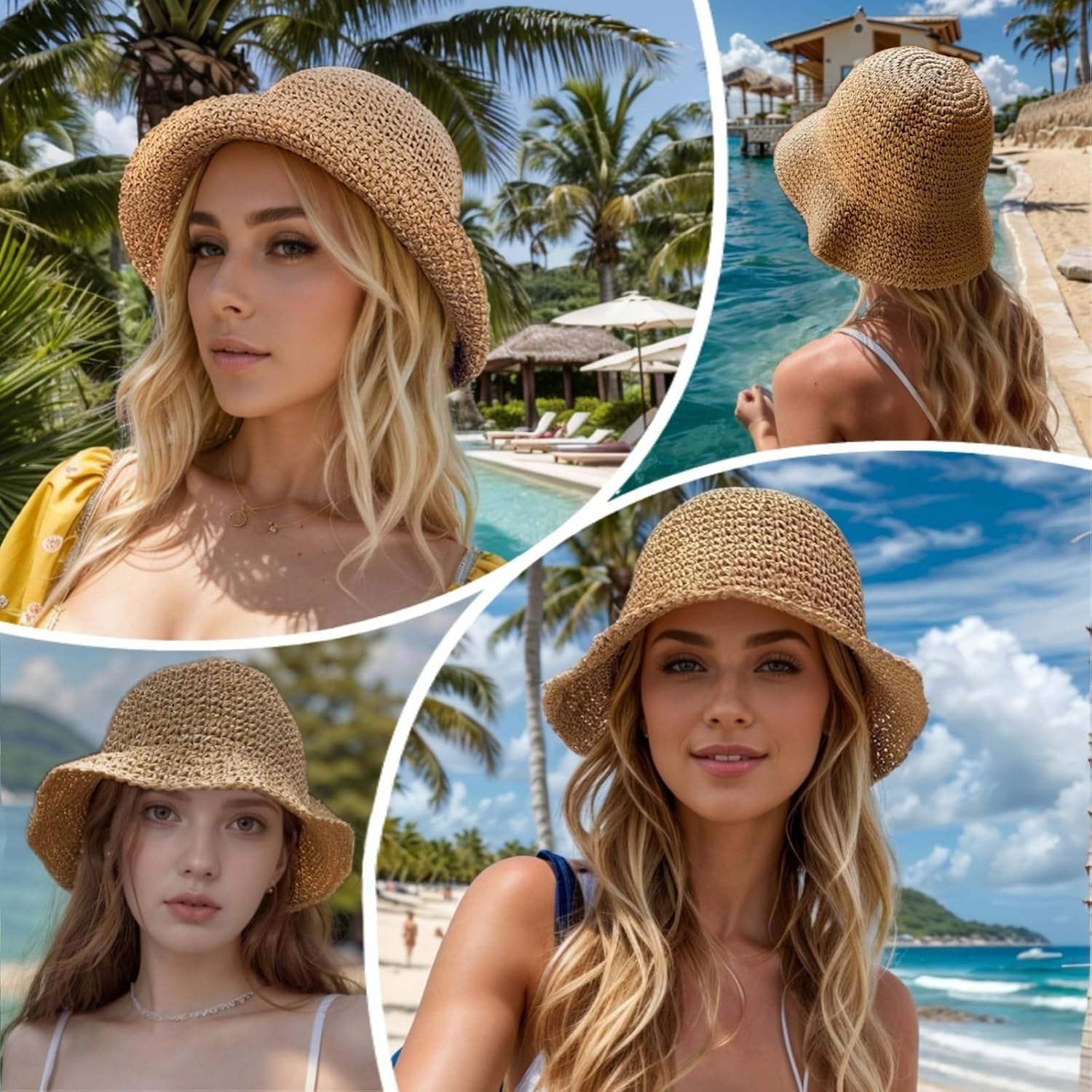 Opvouwbare brede rand zomerhoe - Hat Floppy Wide recensie en prijs