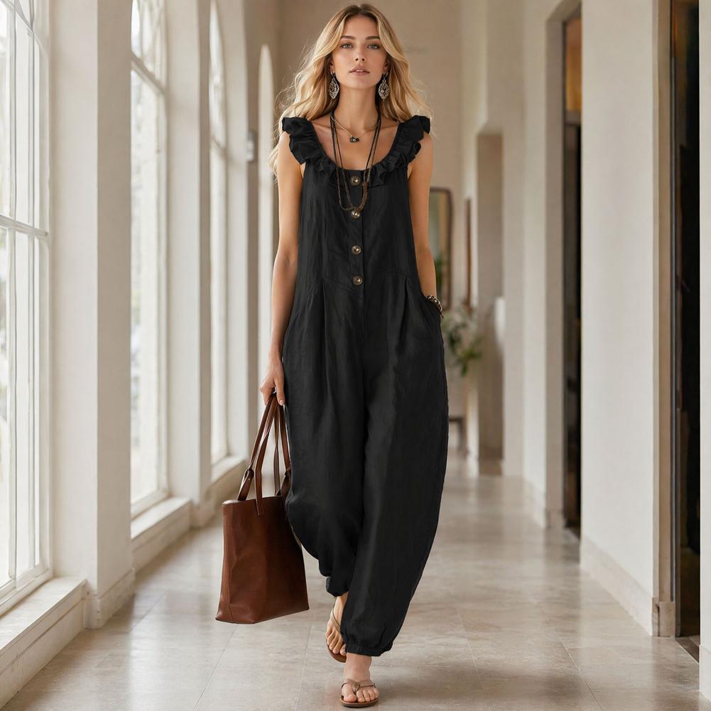 Relaxed Fit Romper Dames Dames - Jumpsuit Linen Relaxed recensie en prijs