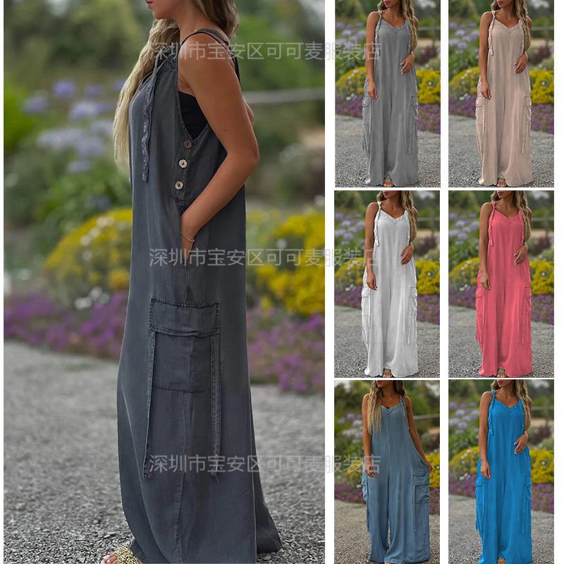 Losse zomer jumpsuit Casual li - Jumpsuit Linen Relaxed recensie en prijs