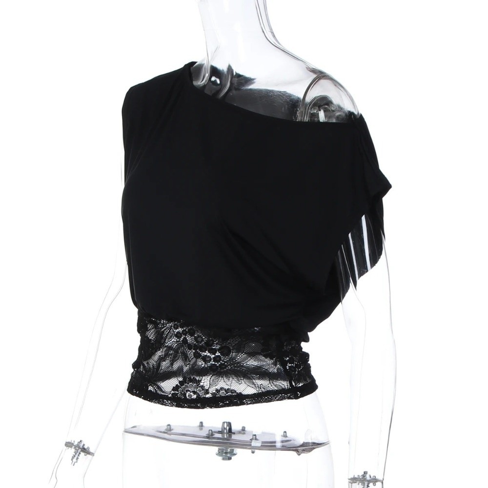 Off-shoulder top met kant en p - Blouse Off Shoulder recensie en prijs