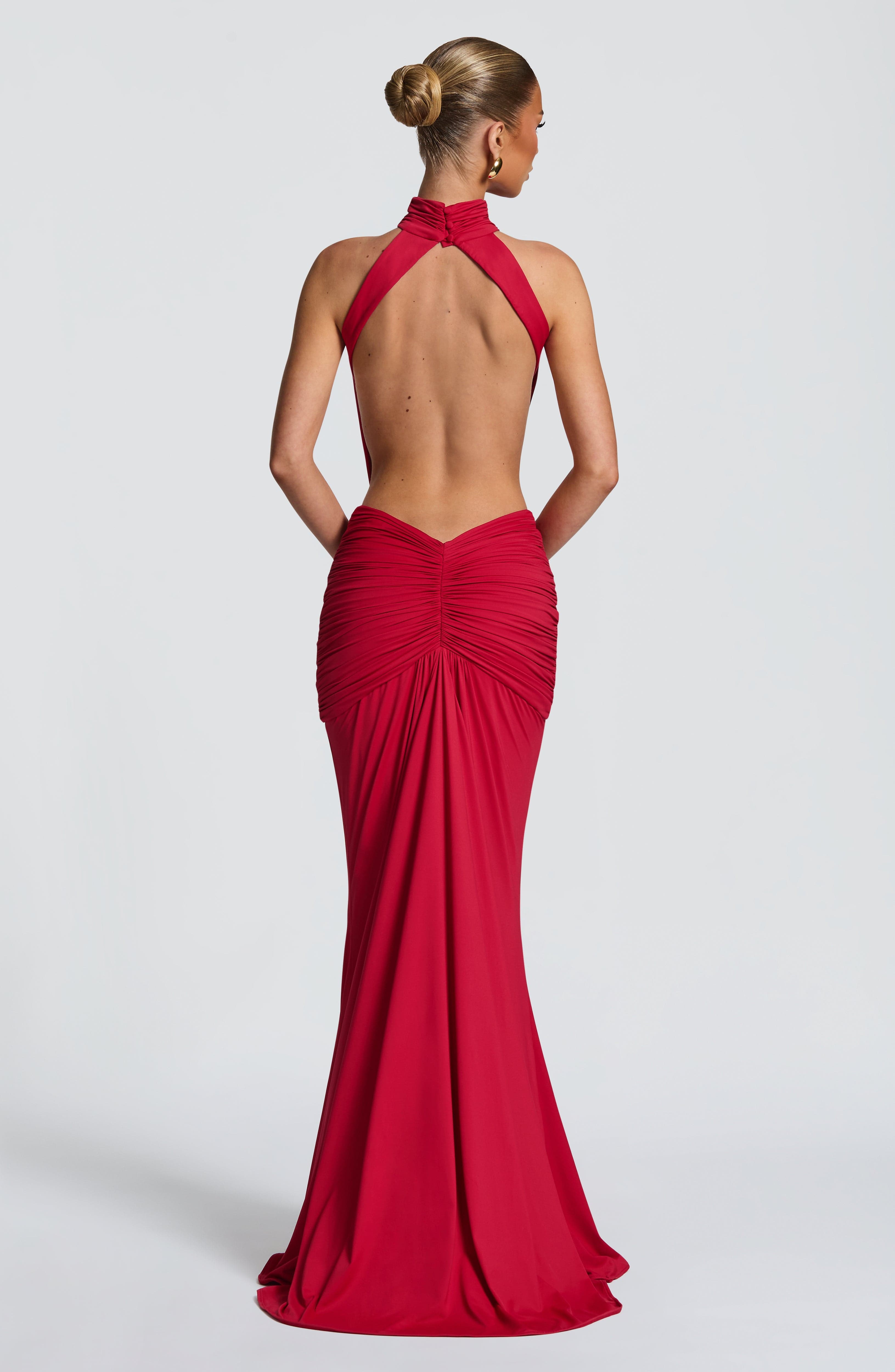 Halterjurk met hoge hals, uitg - Maxi Dress Halter recensie en prijs