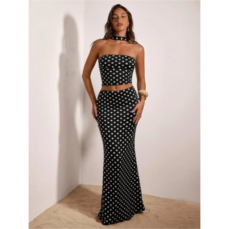 Retro Y2K polkadot crop top me - Crop Top Crochet recensie en prijs