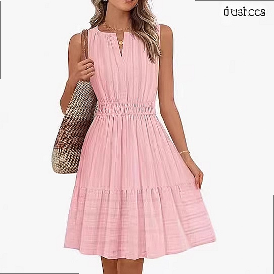 Zomerjurk voor dames, mouwloos - Linen Dress Wrap recensie en prijs