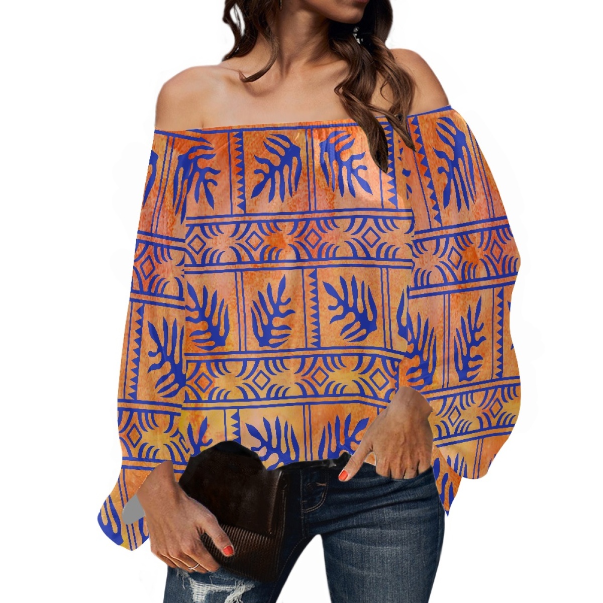 Polynesische tribale kleding S - Blouse Off Shoulder recensie en prijs