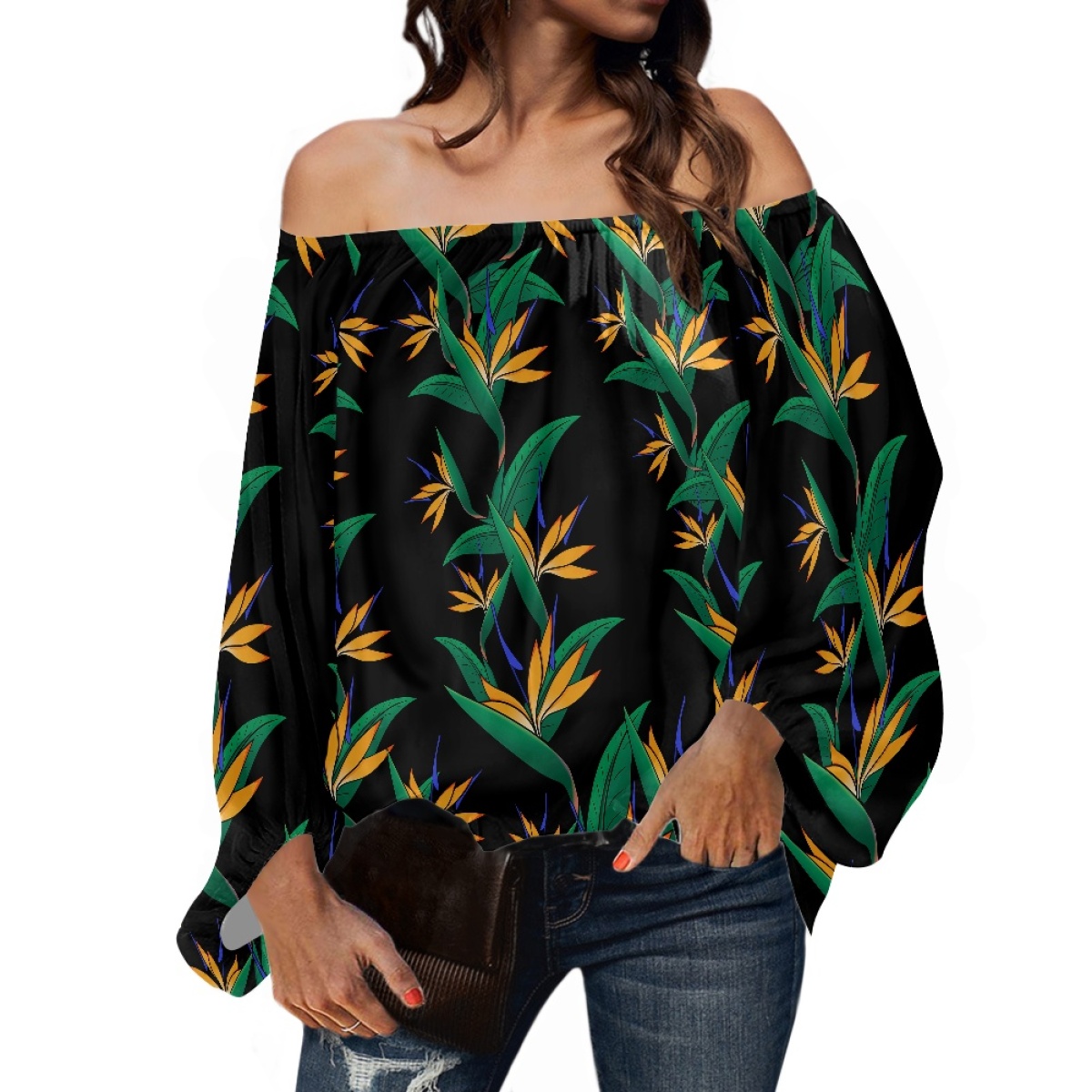 Polynesische tribale kleding S - Blouse Off Shoulder recensie en prijs