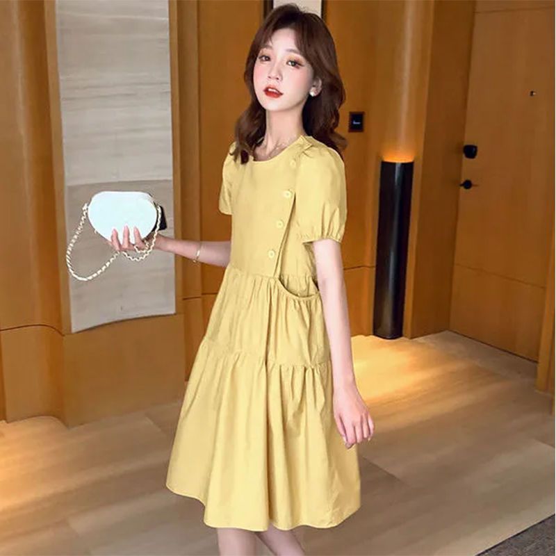 2021 Losse Elegante Koreaanse  - Linen Dress Wrap recensie en prijs