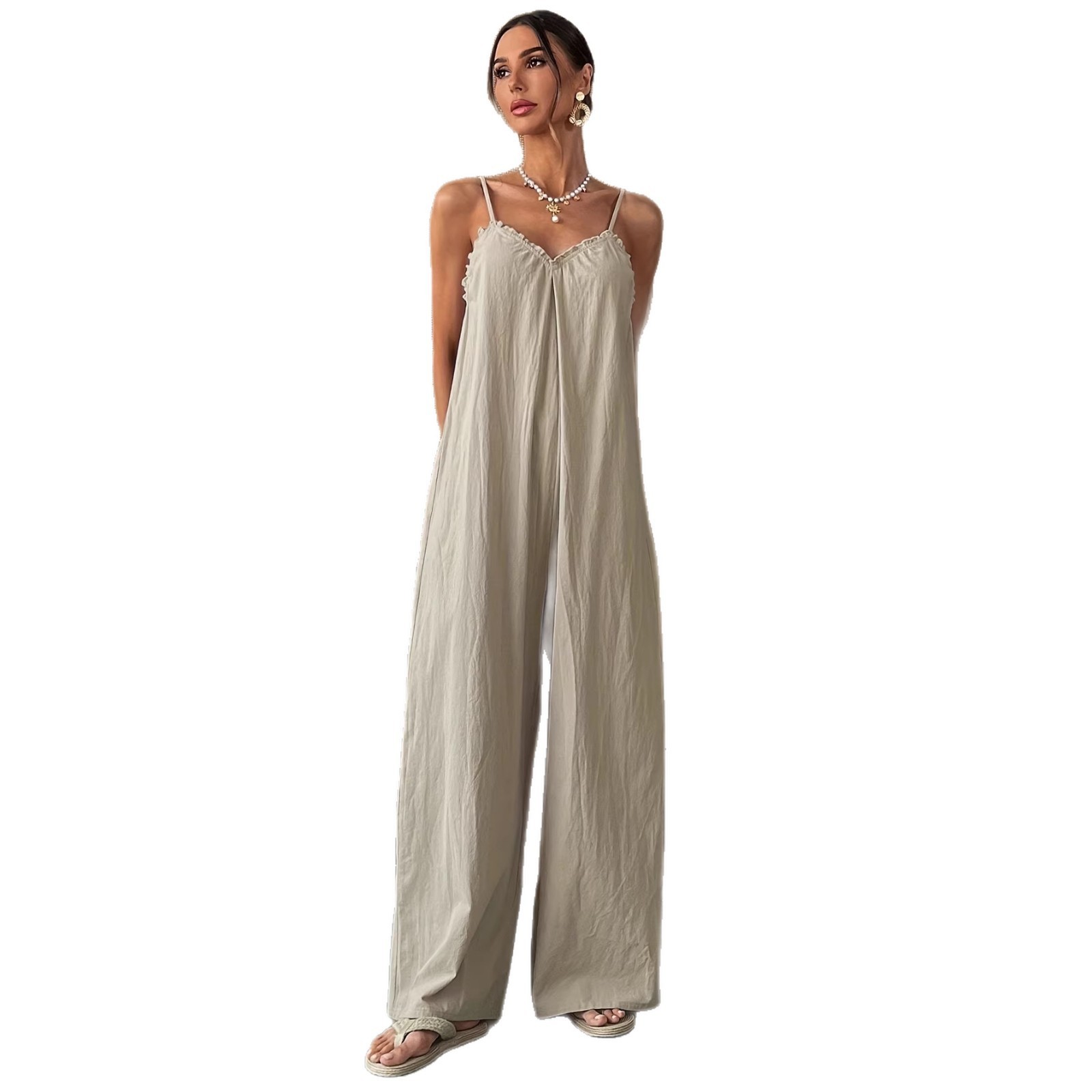 Zomer jumpsuit voor dames, mou - Jumpsuit Linen Relaxed recensie en prijs