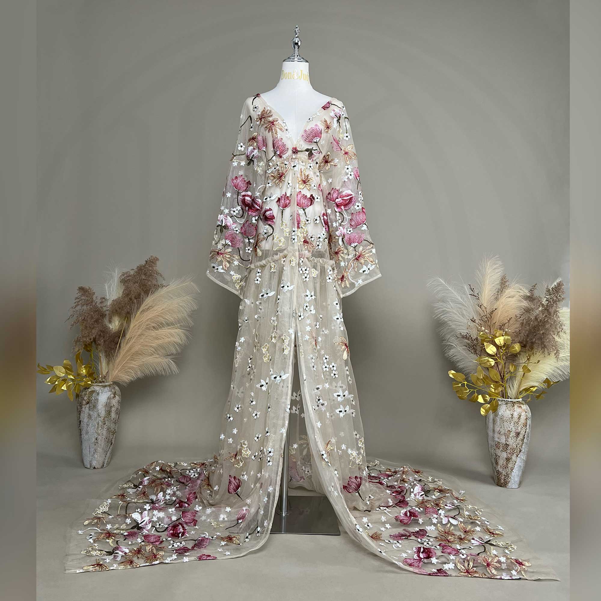 Don&Judy vlinderapplicaties en - Kimono Sheer Floral recensie en prijs