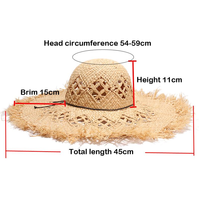 Nieuwe Vrouwen Zomer Natuurlij - Hat Floppy Wide recensie en prijs