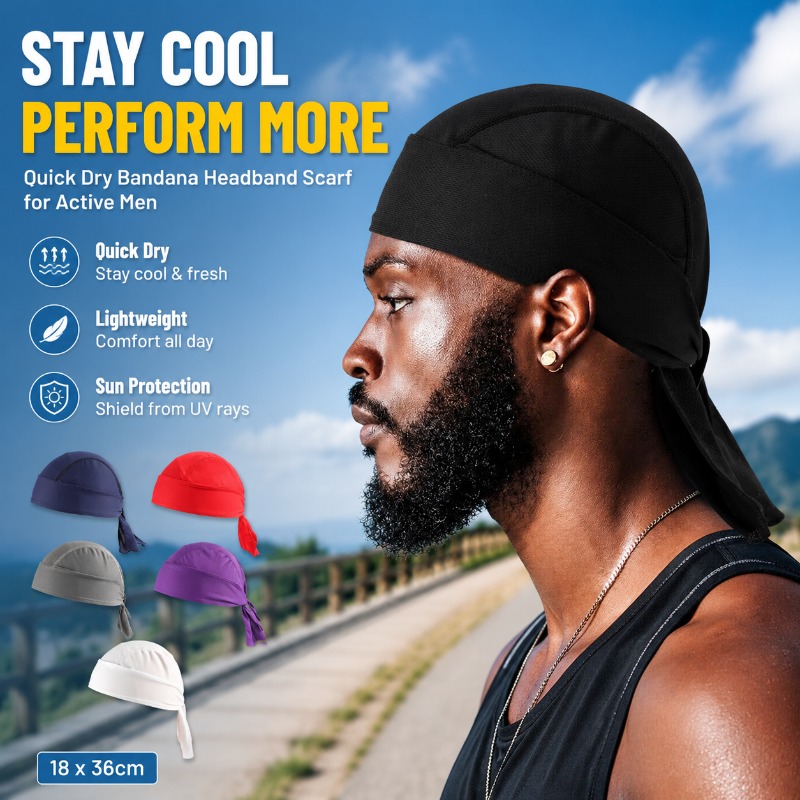 Sneldrogende polyester bandana - Headband Summer Knit recensie en prijs