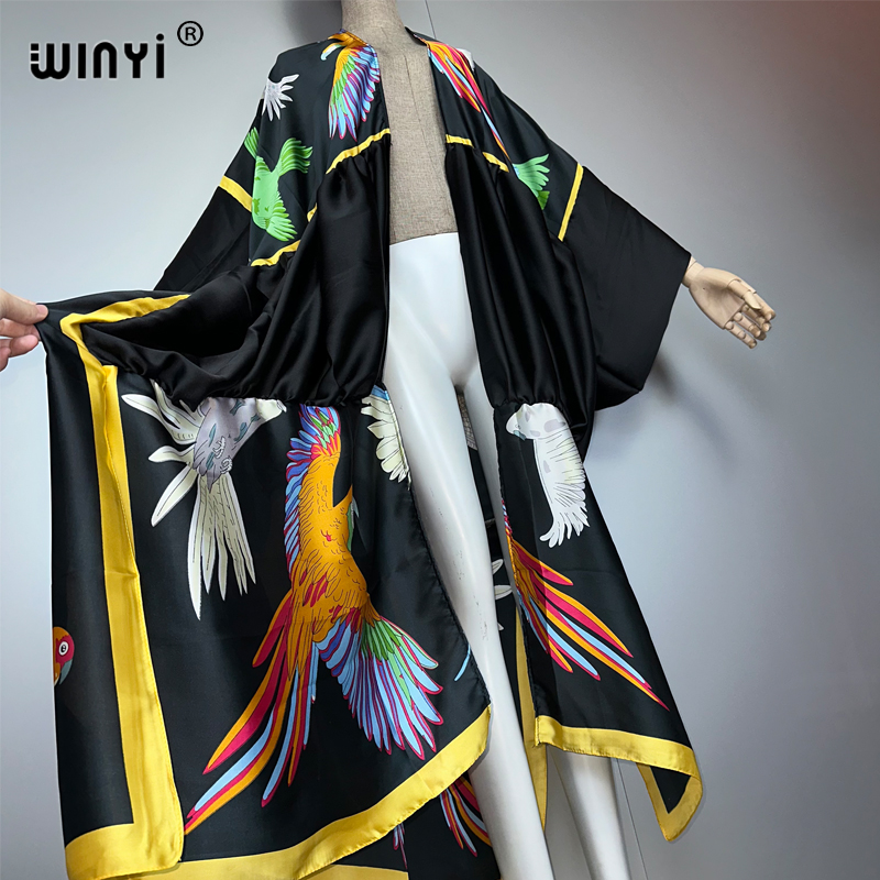 WINYI print boho kimono maxi s - Cover Up Kaftan recensie en prijs