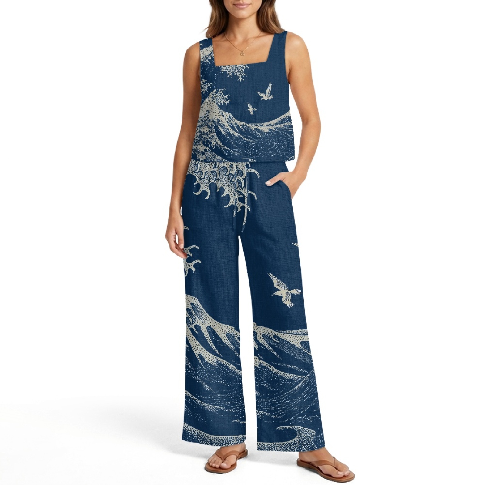 INSTANTARTS Dameslinenvestense - Linen Pant Wide recensie en prijs