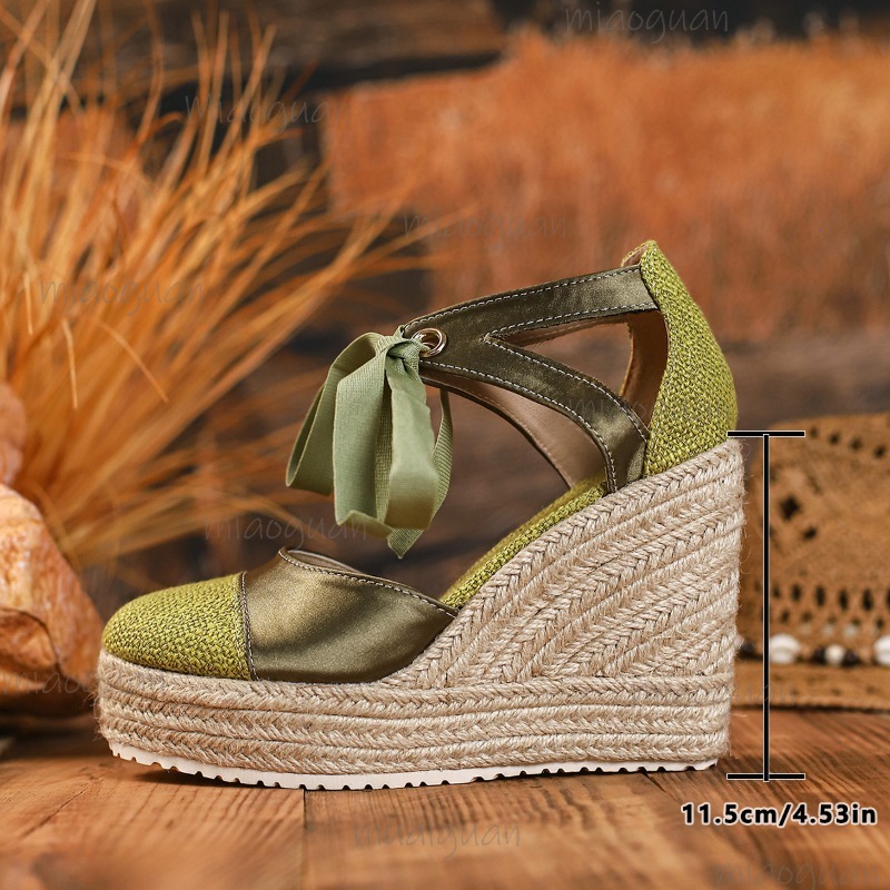 Ronde teen, hoge hak, dames sa - Wedge Espadrille Women recensie en prijs