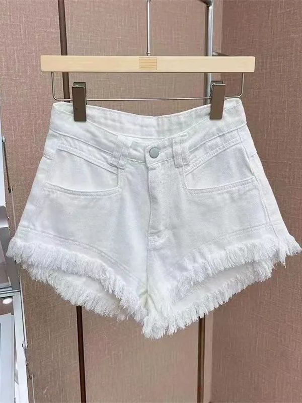 Casual Koreaanse stijl denim s - Shorts Denim Frayed recensie en prijs